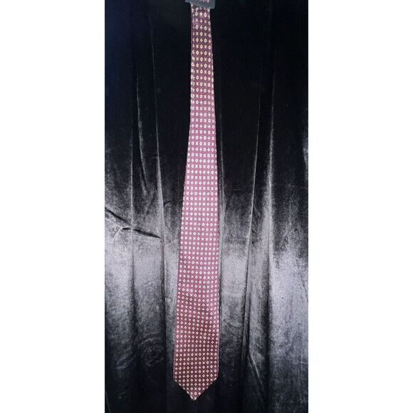 Vintage Silk Burberry London Men's Red, Blue, Gold, Tie, Luxury, Designer. - Picture 4 of 14